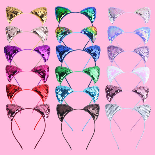 Cartoon Quicksand Headband Sweet Cat Ears