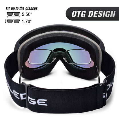 Anti-Fog Double-Layer Ski Goggles