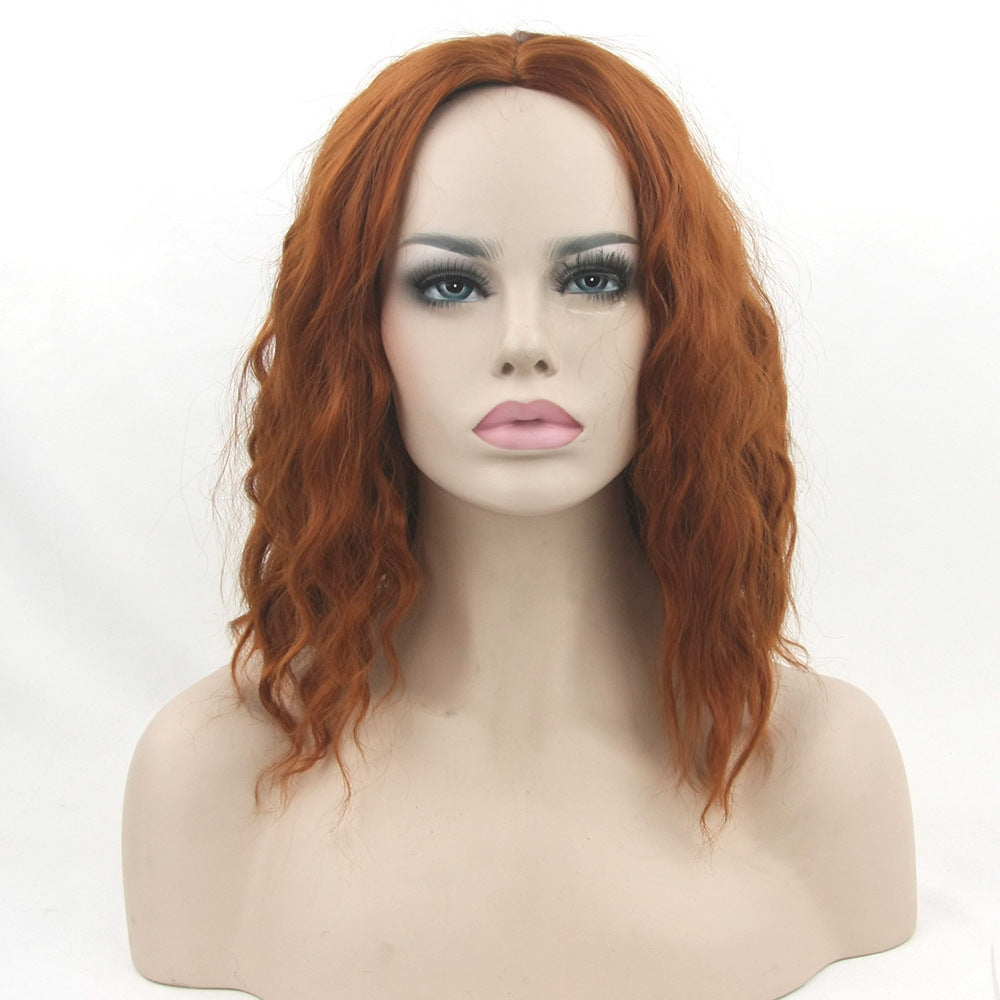 Black Short Curly Hair Cap Wig