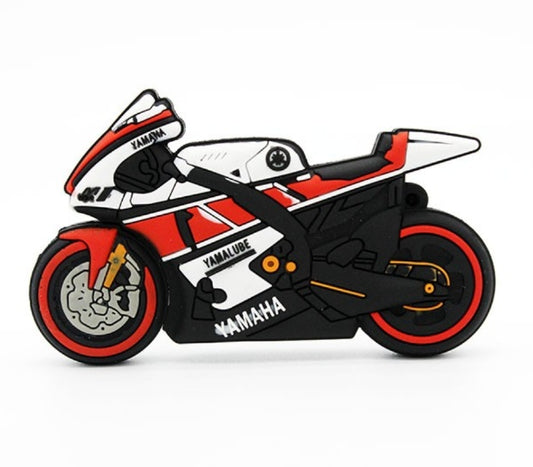 Cartoon USB Drive: Motorcycle Design