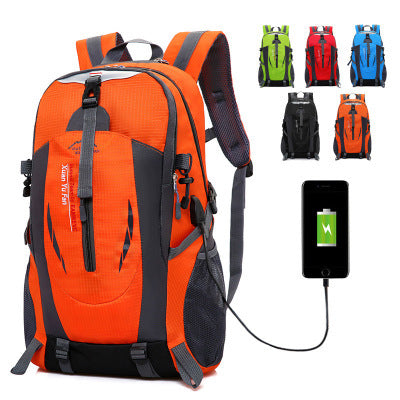 USB Rechargeable Large Capacity Outdoor Backpack – Men’s & Women’s Travel Bag