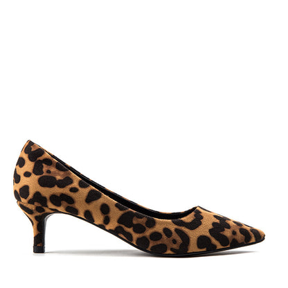 Leopard Pointed High Heels Korean Style