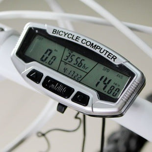 Mountain bike speedometer with blue luminous