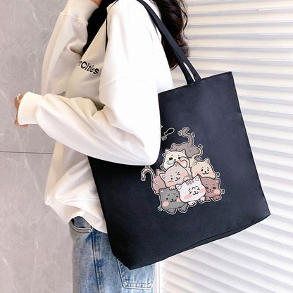 Canvas Student Tote Handbag