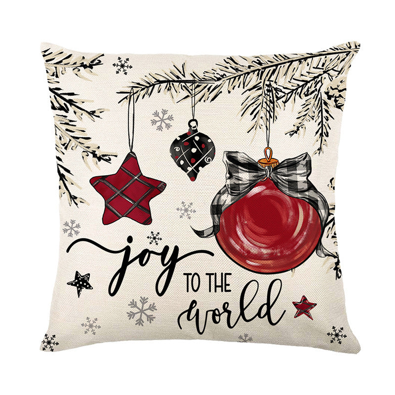 Christmas Cushion Cover, 2024 Decor, New Year Gift