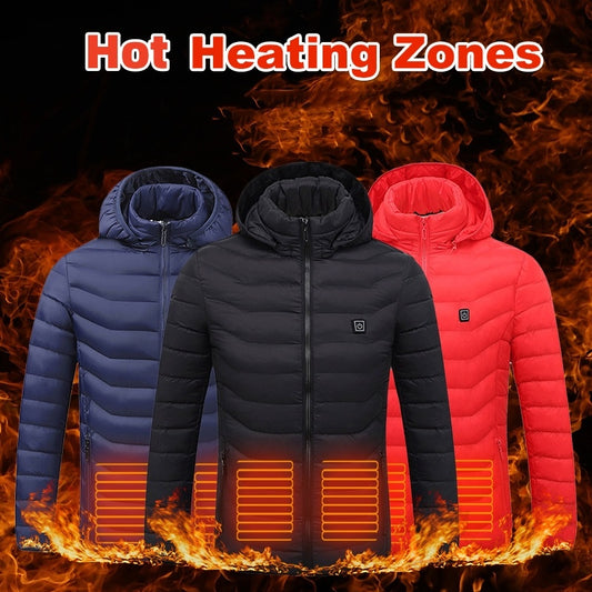 USB Heated Jacket Thermal Vest for Men Winter