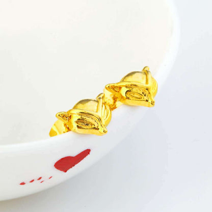 24K Gold Plated Euro Earrings Popular Jewelry