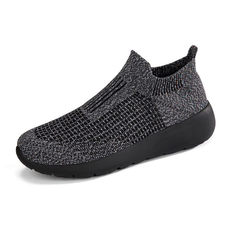 Plus Size Fly-Knit Slip-On Sneakers