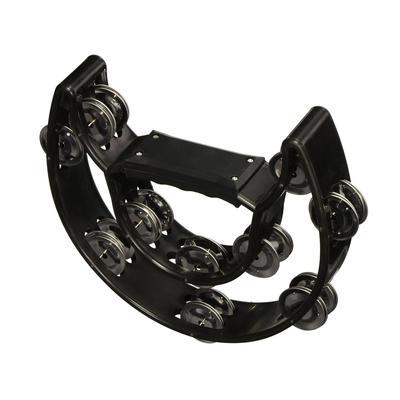 Double and half moon shaped tambourine