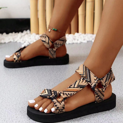 National Style Velcro Sandals