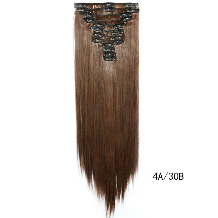 Straight Hair Wig Clip Hair Extension Piece