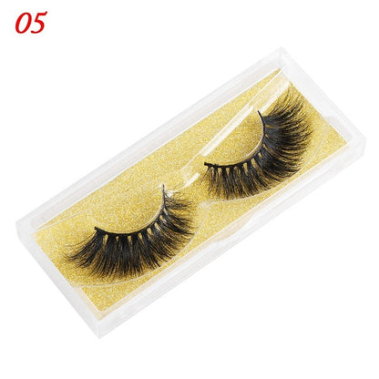 100% Mink Eyelashes 25mm Wispy Fluffy Fake Lashes