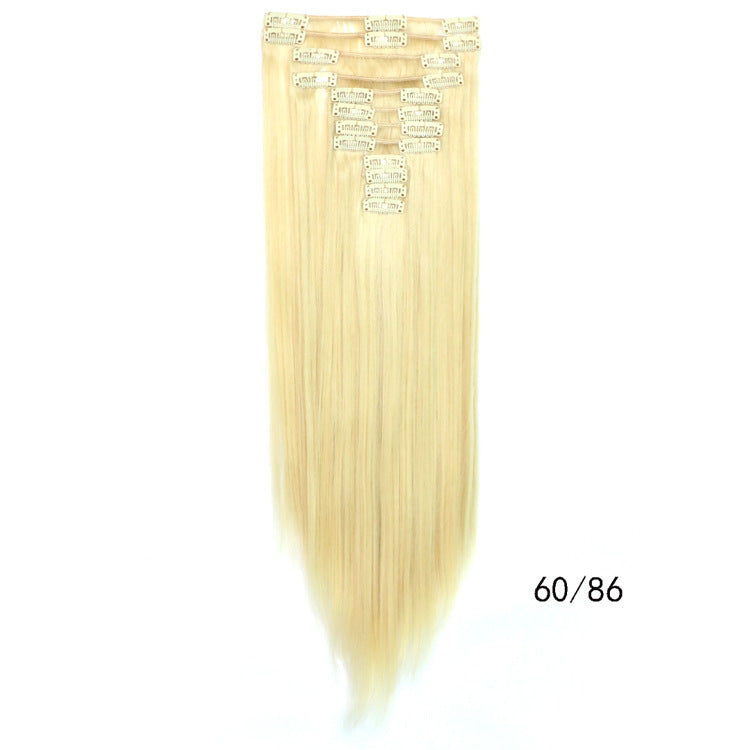 Straight Hair Wig Clip Hair Extension Piece