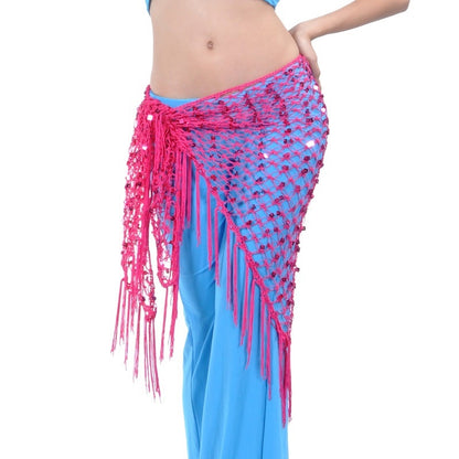 Mermaid Sequined Triangle Hip Scarf Clothing