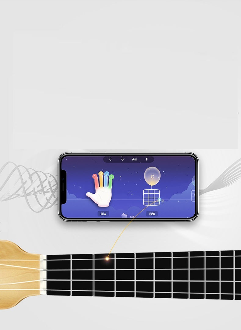 Smart Ukulele U1 Learning Spruce Gift Package Game Entrance Smart APP Small Guitar