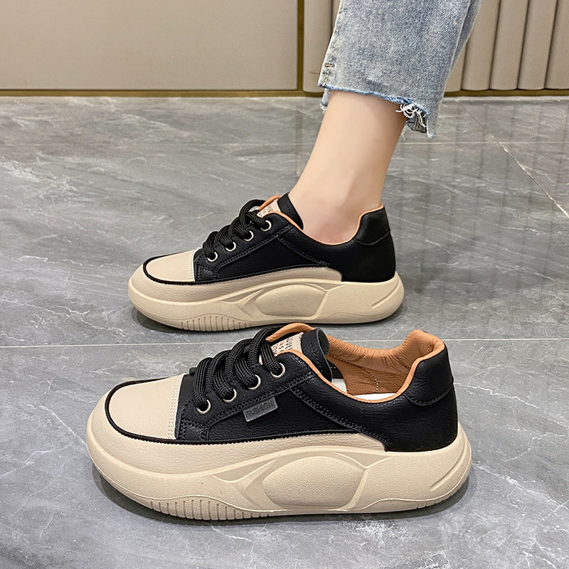 Women's Leather Board Casual Shoes