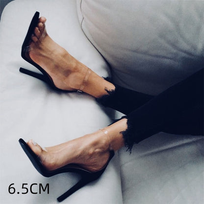 Genuine Leather High Heel Sandals