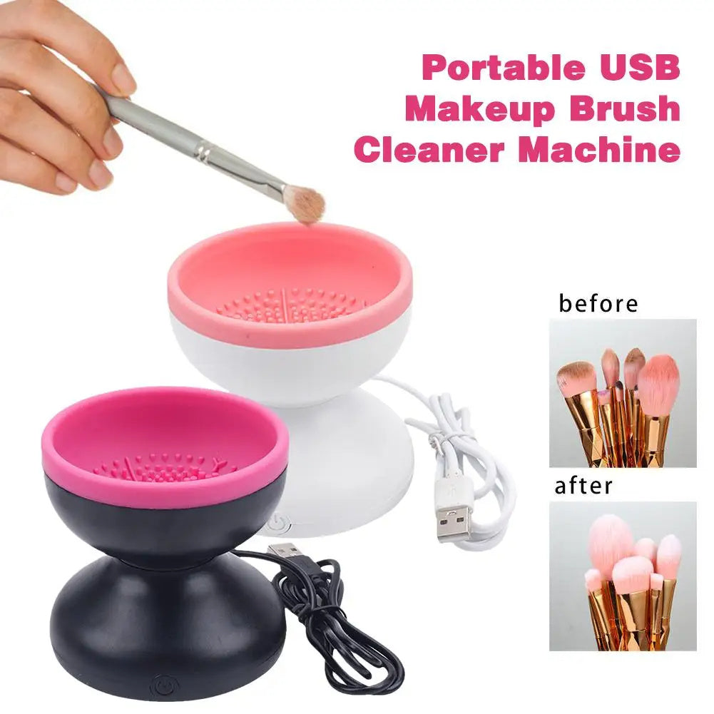 Portable Electric Makeup Brush Cleaner USB Powered