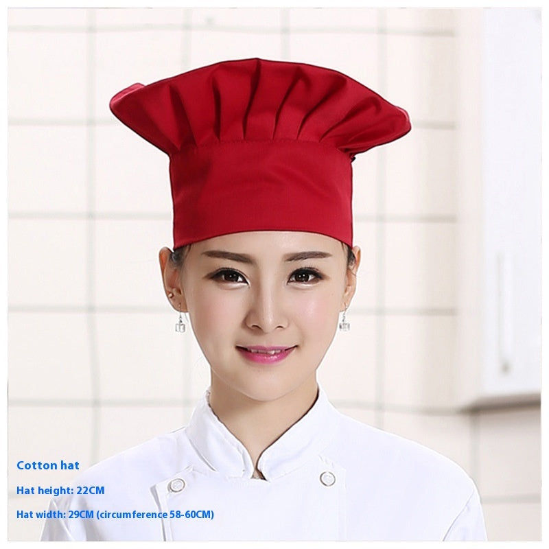 Cotton Hat Restaurant Canteen Chef Work Hat