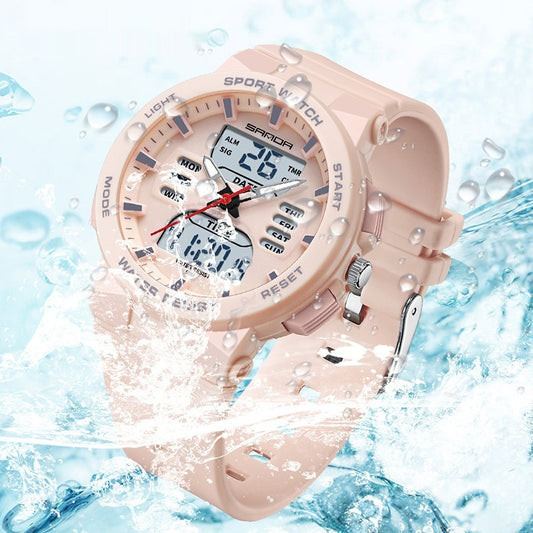 Dual Display Multifunctional Luminous Waterproof Electronic Watch