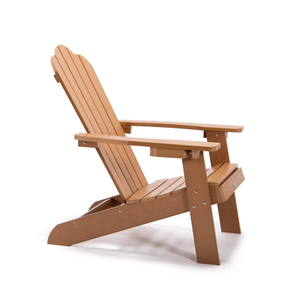 TALE Adirondack Chair - All-Weather, Fade-Resistant with Cup Holder