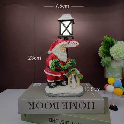 Resin Snowman Night Light Christmas Decoration