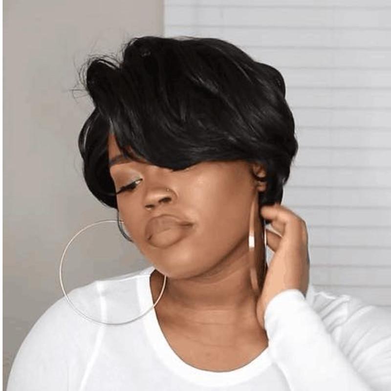 Short Bob Lace Front Wig Human Hair