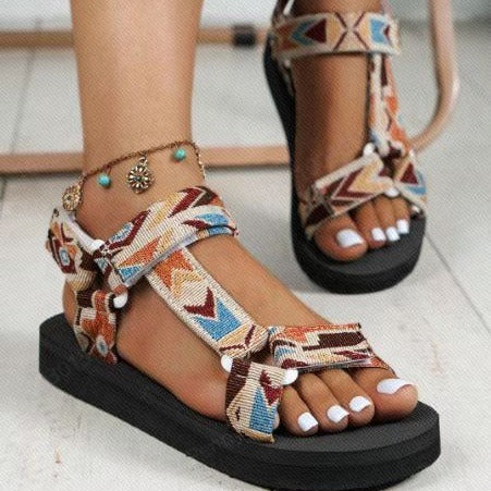 National Style Velcro Sandals