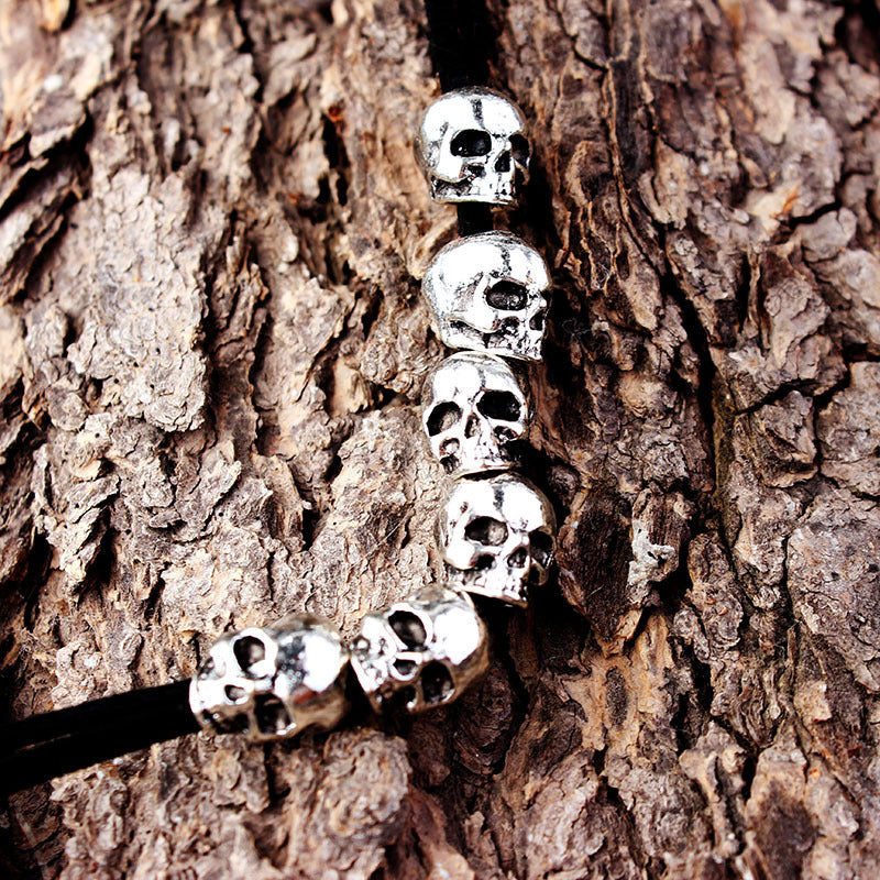 Skull Velvet Rope Hair Accessories Set