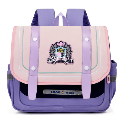 British Style Elementary School Backpack for Boys and Girls