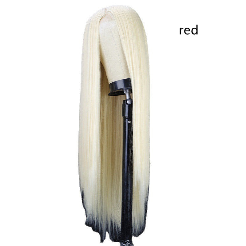 Black Long Straight Natural Lifelike Wig