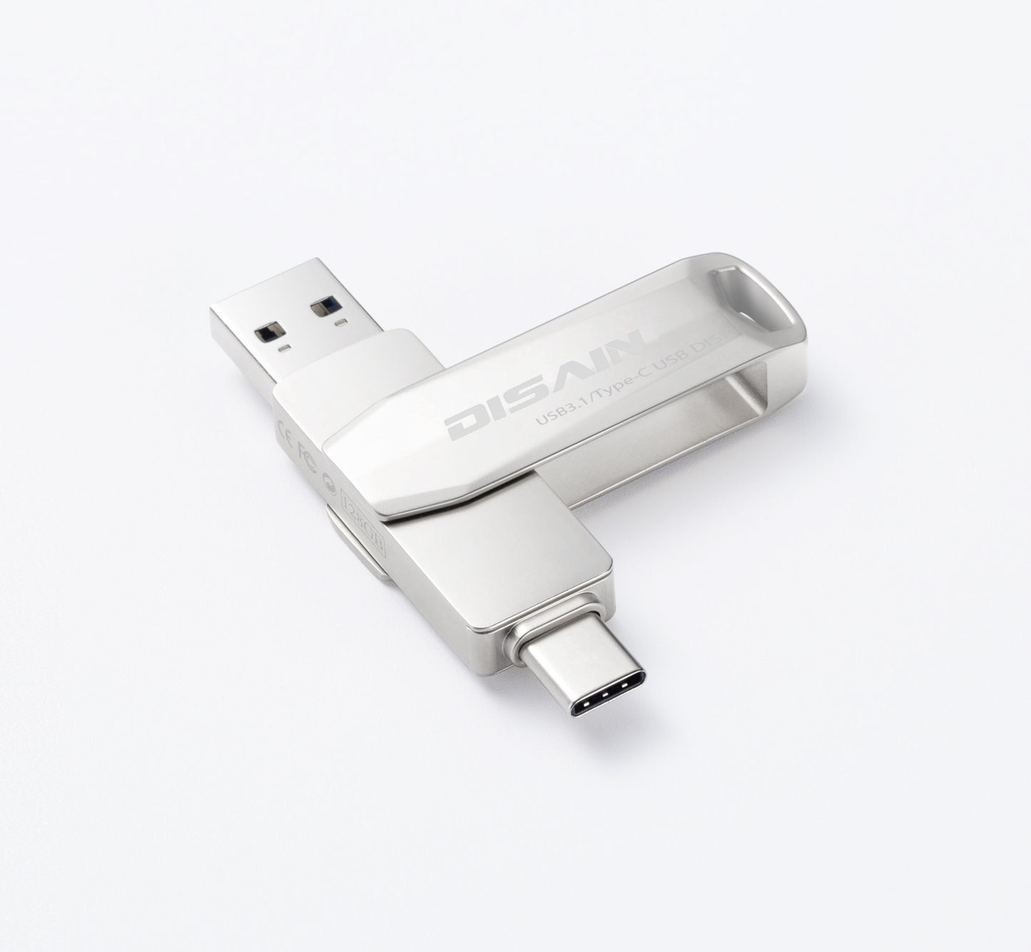 New Type C Metal Rotating USB Drive Mobile