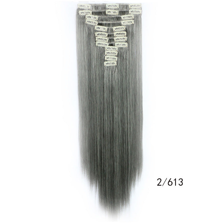 Straight Hair Wig Clip Hair Extension Piece