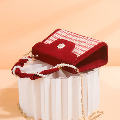 Elegant Red Niche Bridal Bag