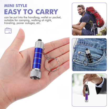 Mini Keychain LED Flashlight - Portable Aluminum Torch