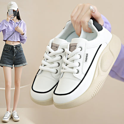 Women's Leather Board Casual Shoes