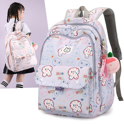 Girls' Multi-layer Primary School Backpack