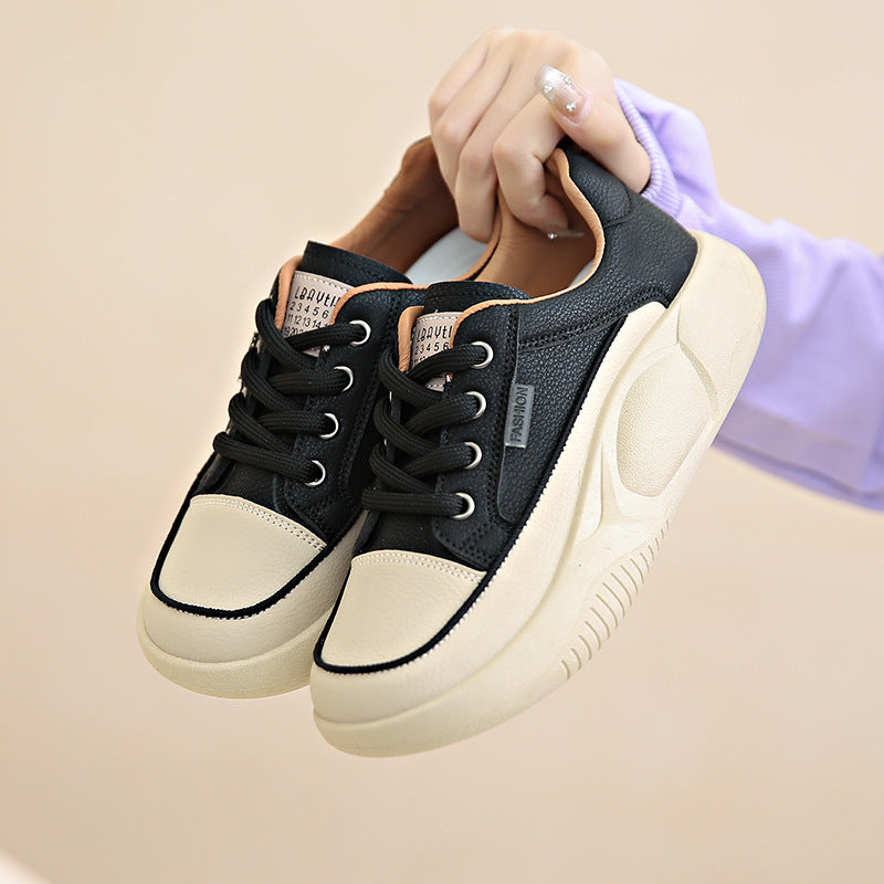 Women's Leather Board Casual Shoes