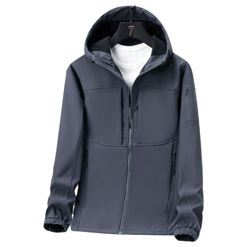 Spring Autumn And Winter Soft Shell Jacket Male