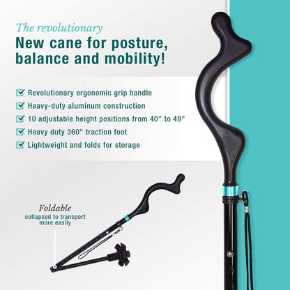 The Revolutionary Collapsible Posture Walking Cane