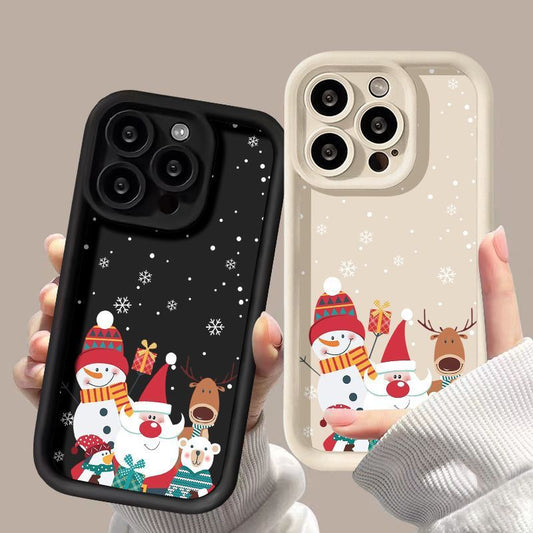 Santa Claus Christmas Phone Case Shockproof Silicone Cover