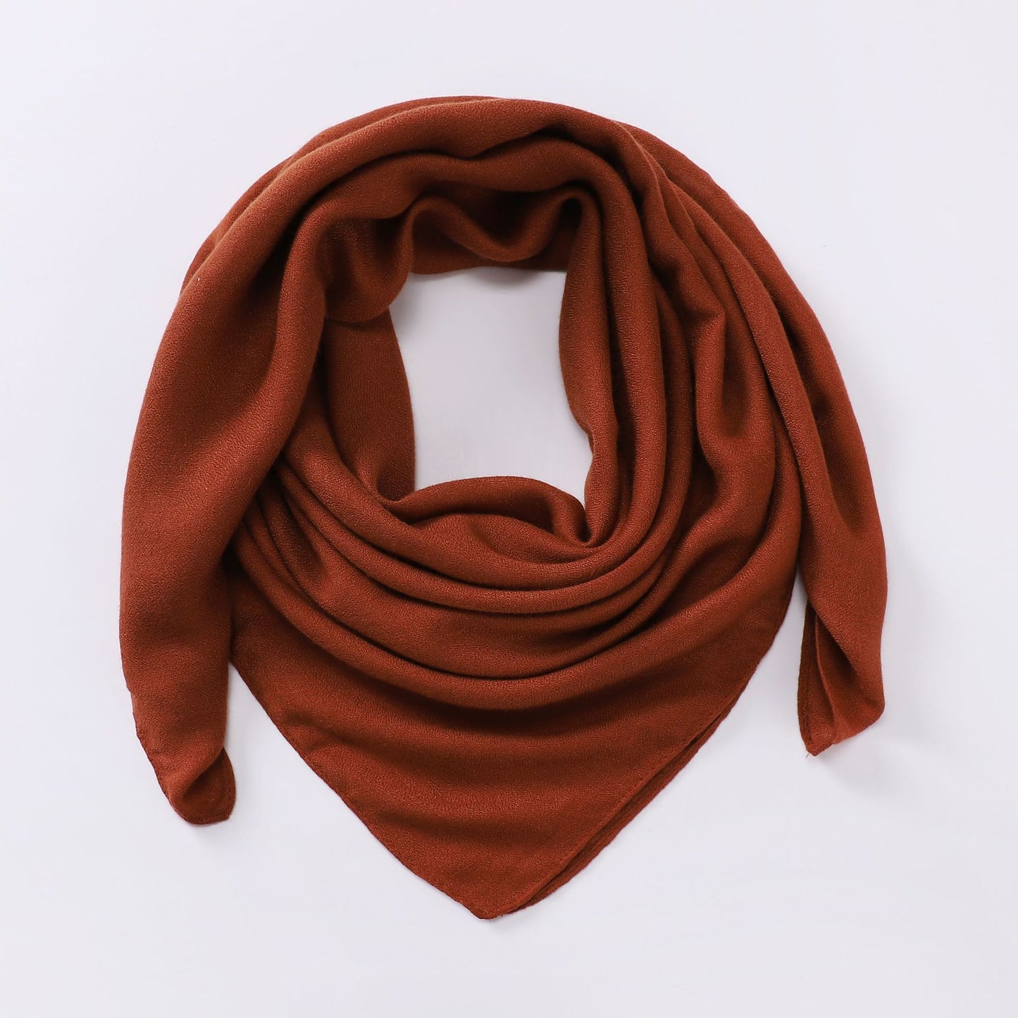 Women's Cotton And Linen Solid Color Retro Artistic Scarf