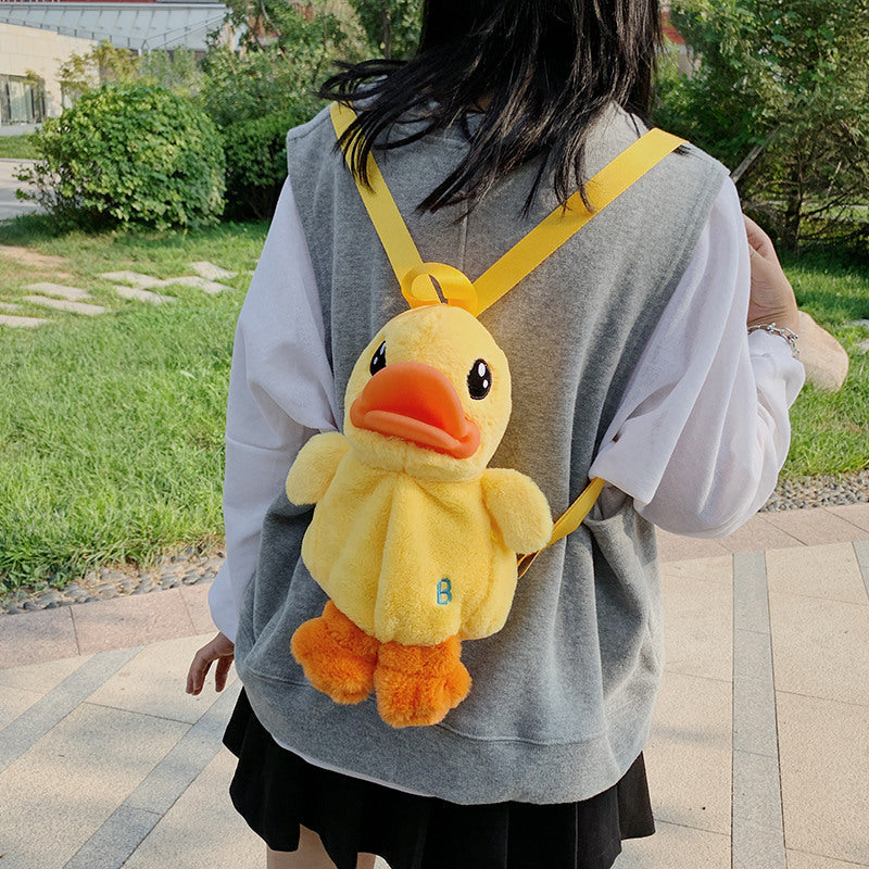 Yellow Duck Plush Children's Backpack