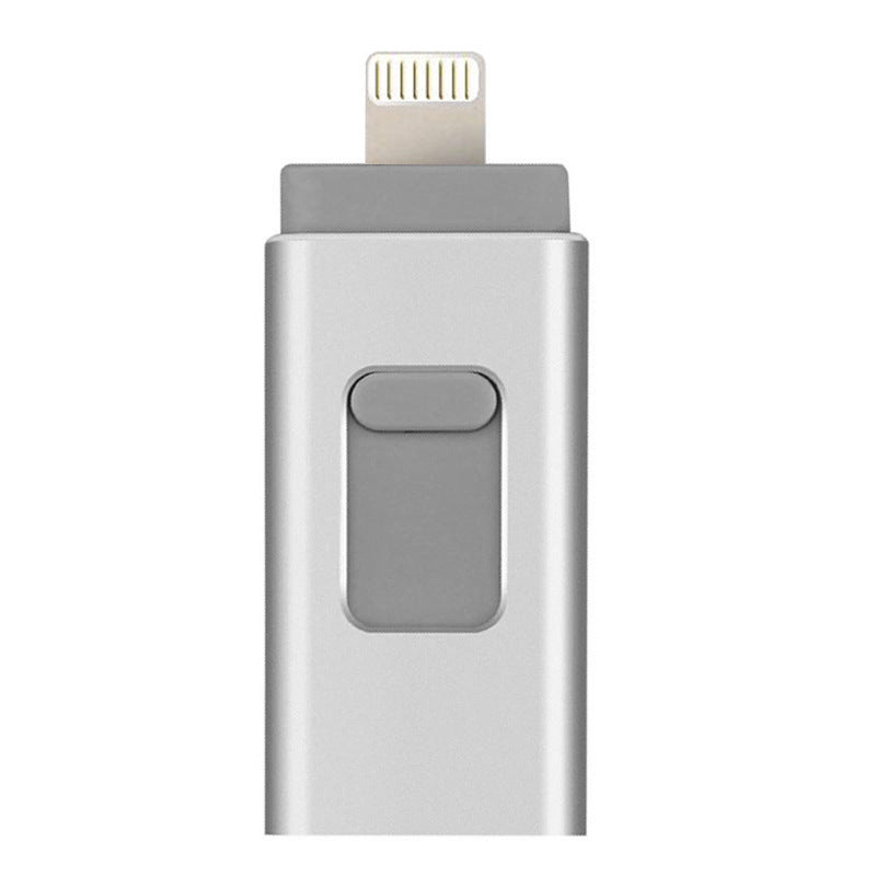 3-in-1 Small Push-pull Metal USB Flash Drive