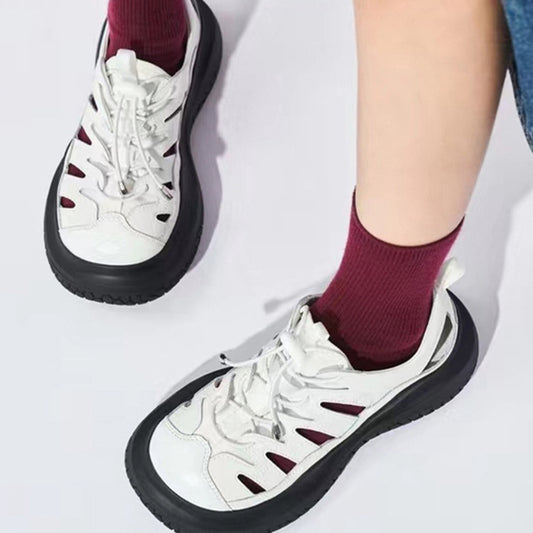 Closed Toe Platform Sports Sandals