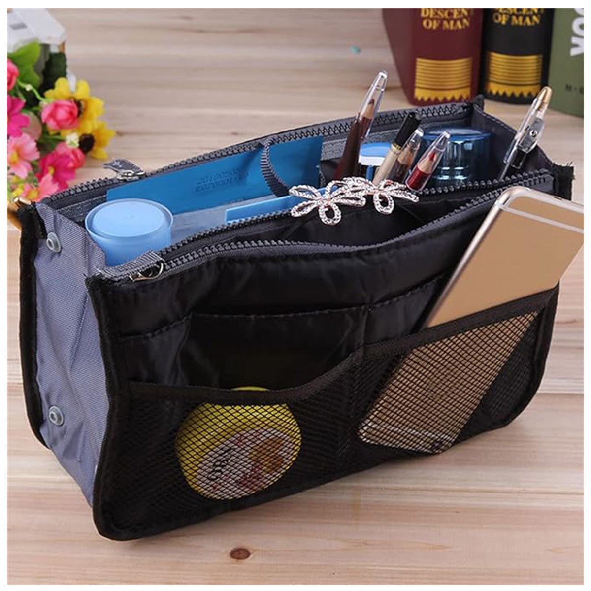 Handbag Organizer Insert with 13 Pockets