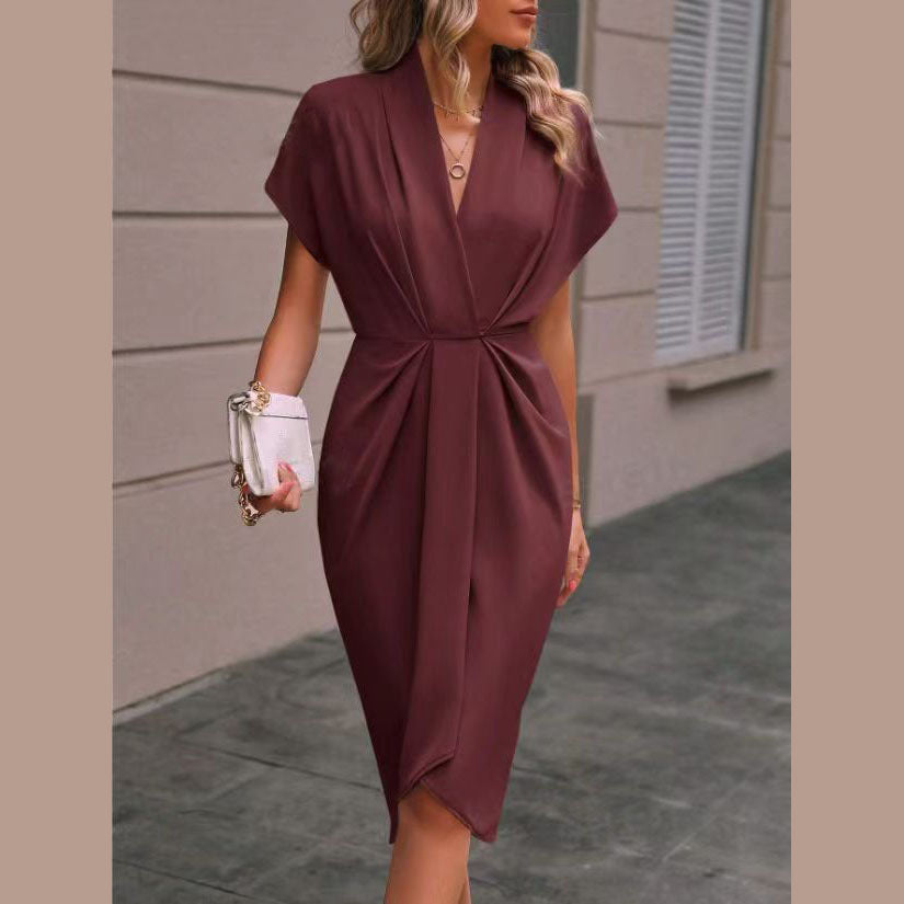 European And American Fashion Pleated Dress