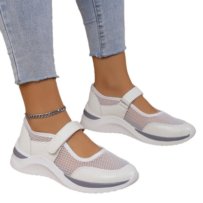 Breathable Mesh Casual Velcro Platform Shoes