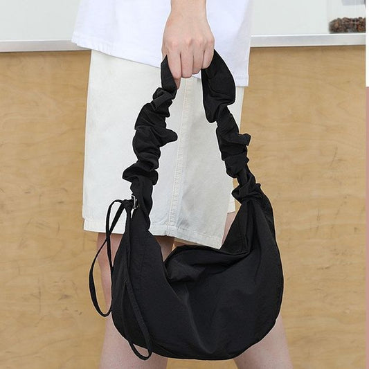 Pleated Nylon Dumpling Bag Leisure Artistic