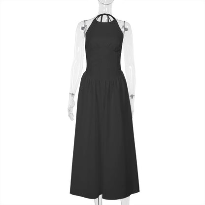 Women's Split Halter Sleeveless Dress